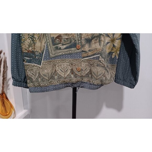 Medium Women's Teddi Shirt With Tropical Safari Hawaiian Beach Zebra Theme - Picture 5 of 8